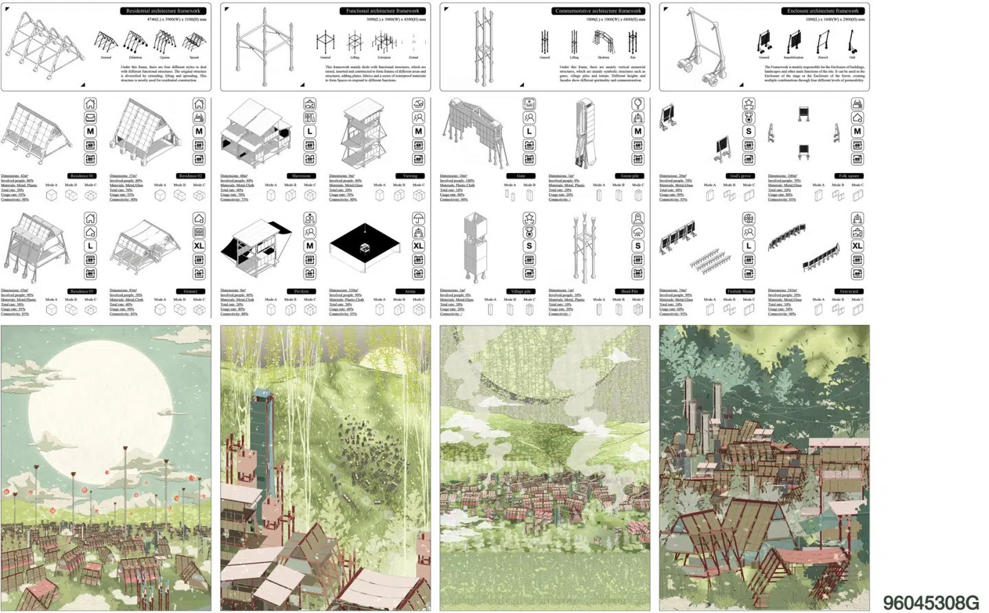 Design for Biocities competition winner 1 - Wengding Nirvana - Mythological Ritual and Ecological Reconstruction