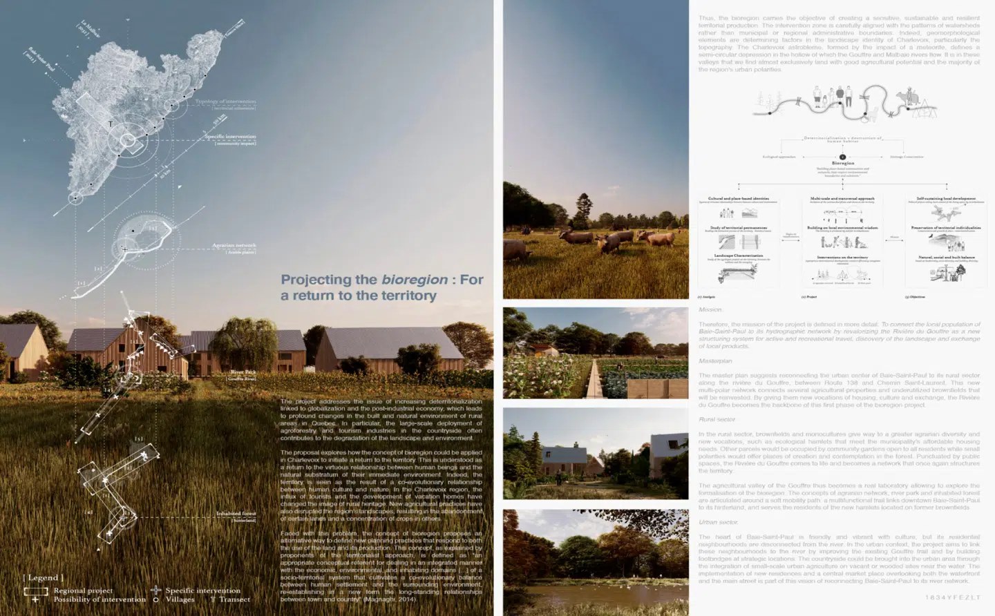 Design for Biocities competition winner 3 - Projecting the Bioregion - Patchwork - Stopping Deforestation with Urbanization
