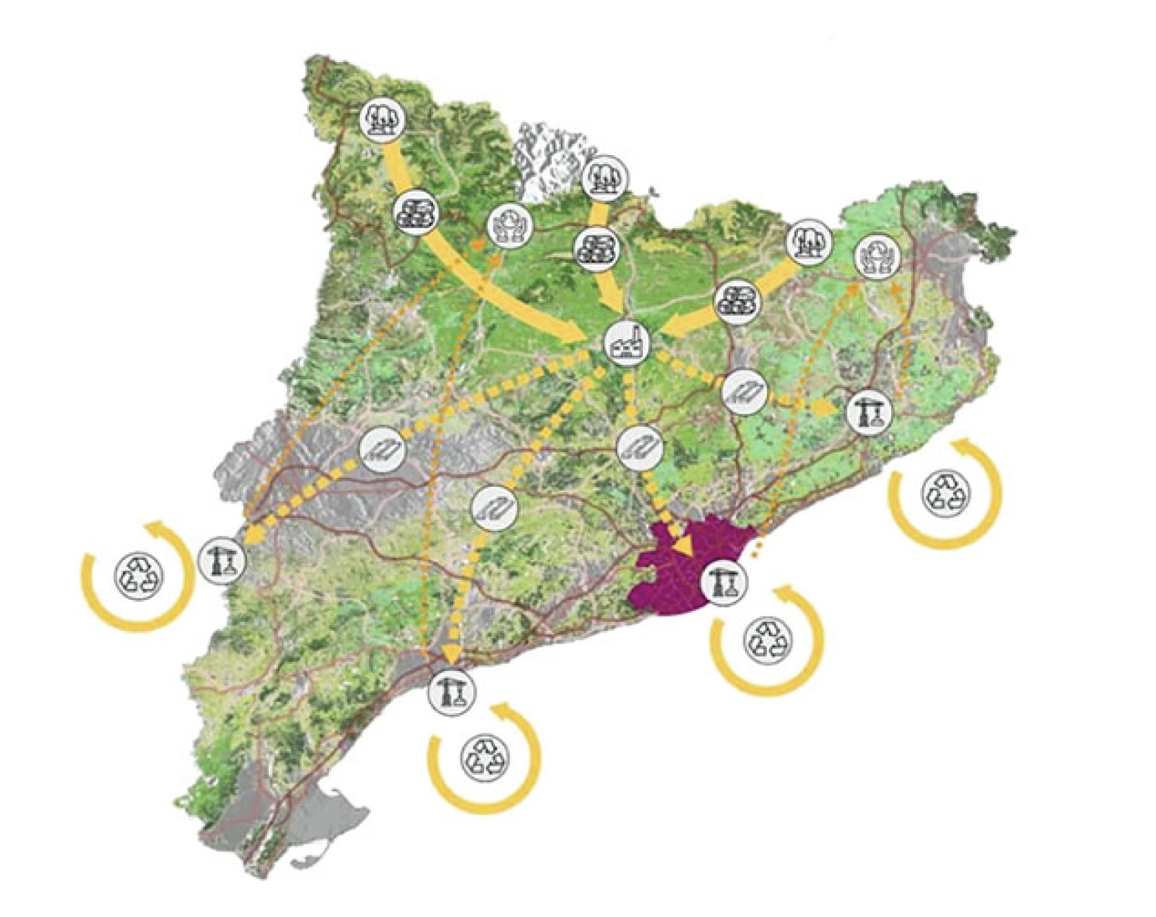 The circular bioeconomics underpinning biocities mandate reciprocal exchanges between urban centers and their surrounding bioegions