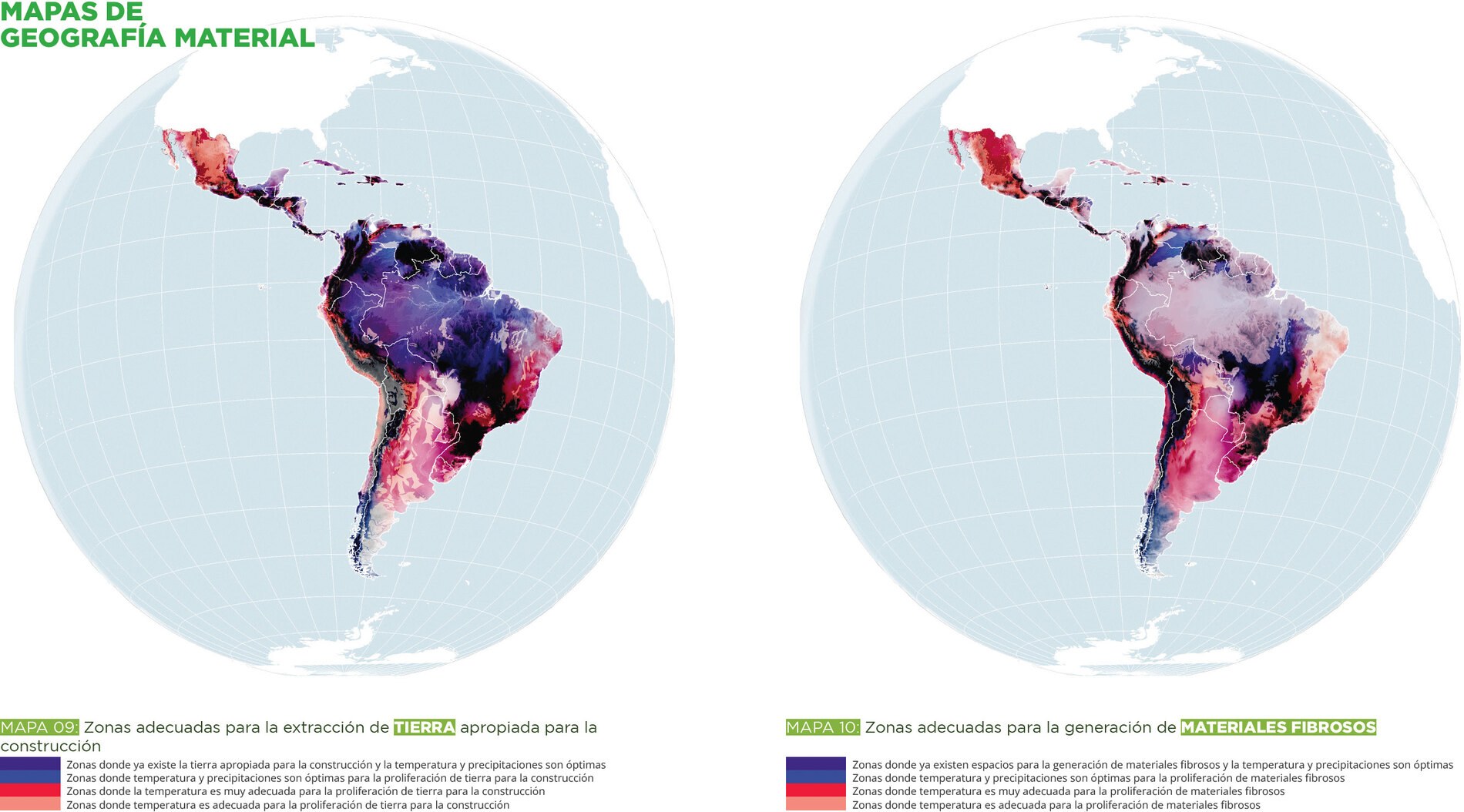 Prospective bio-based building resources such as earth and natural fibers were mapped in GIS.