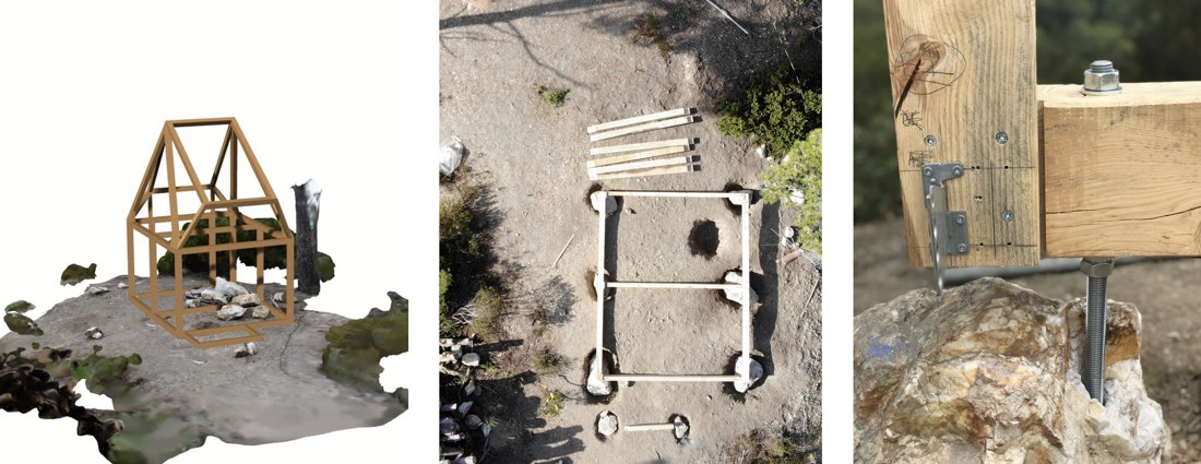 Creating zero-carbon demountable foundations from local quartzite boulders.