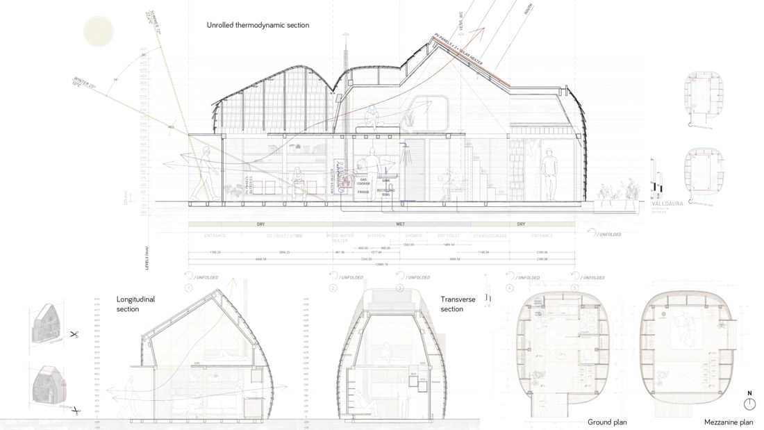 Plans and sections.
