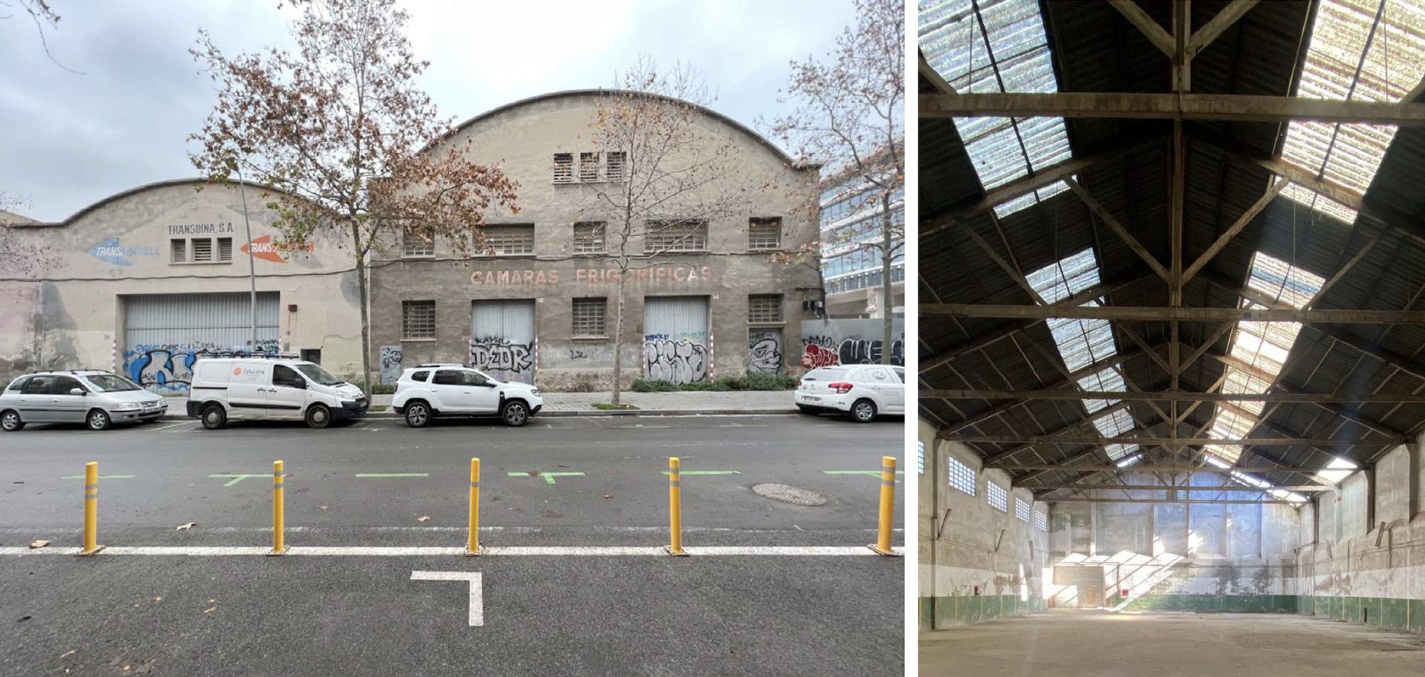 The Barcelona Urban Tech Hub radically transforms two derelict industrial warehouses in Barcelona's Poblenou district.
