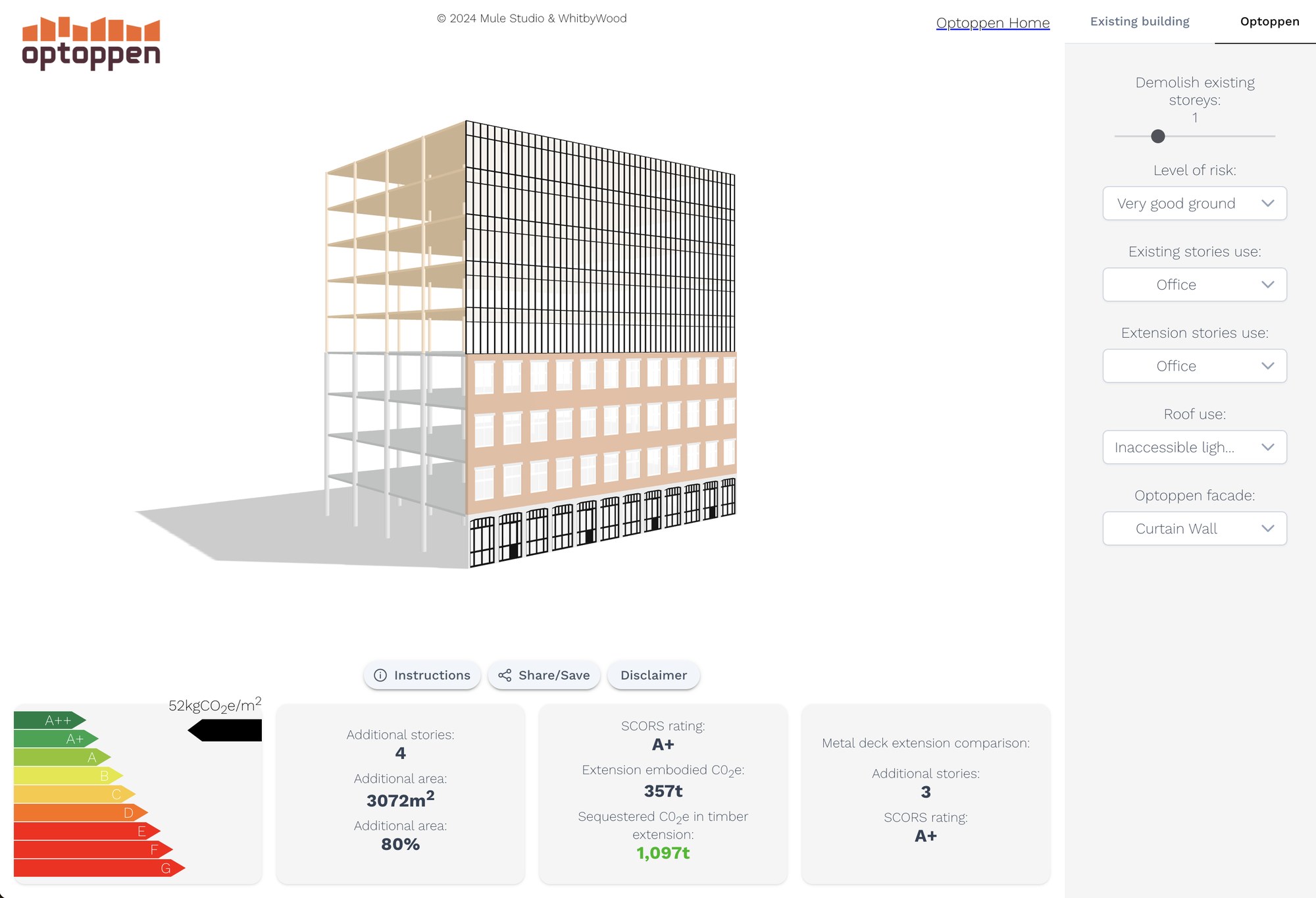 An interactive digital tool helps developers quickly assess the Optoppen potential of their existing assets.