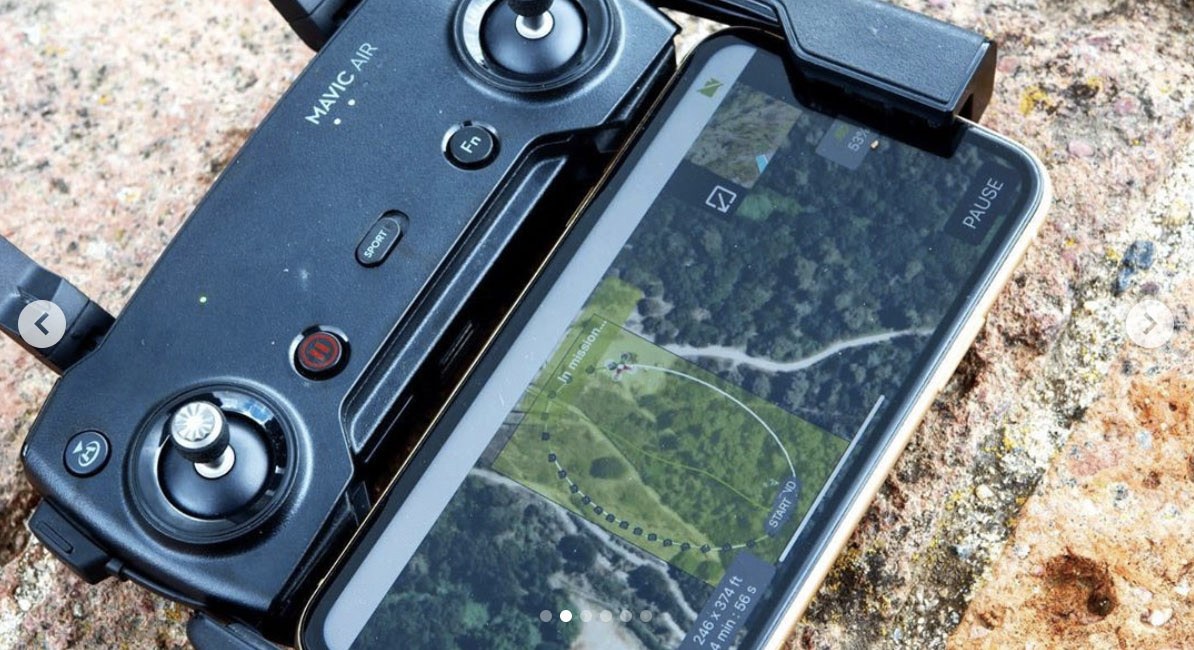 Drones are employed to capture spatial data.