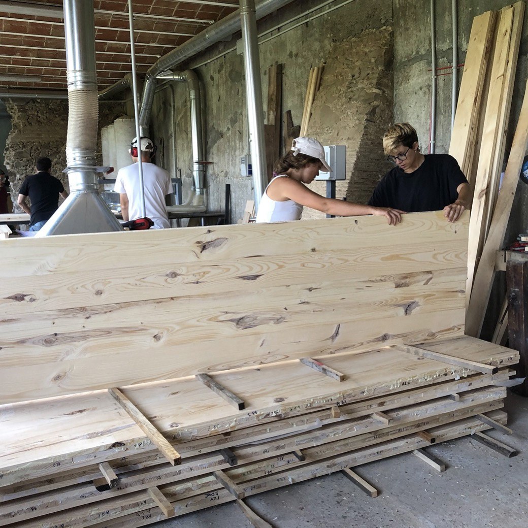 Resultant CLT panels.