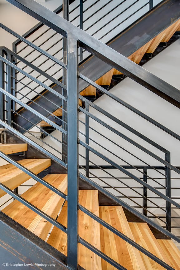 Custom stair detail.