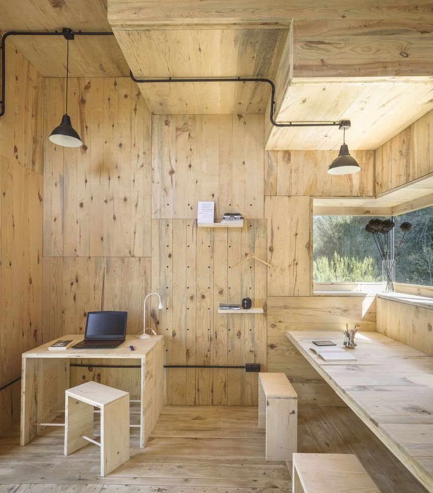 Interior live/work space.