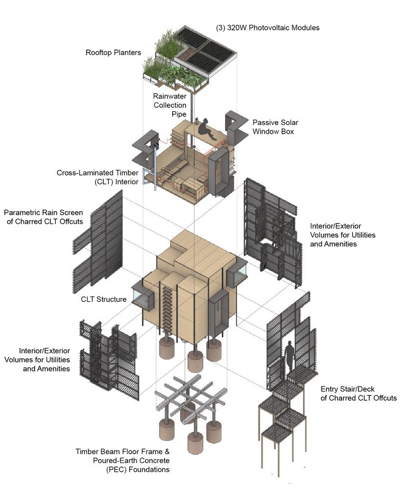 Exploded axonometric.